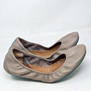 Tieks Tan Leather Ballet Flats